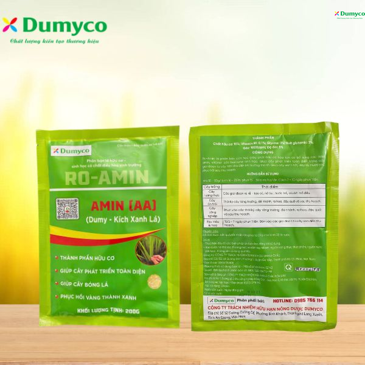 AMIN AA 200g - Ra rễ - Kích xanh lá