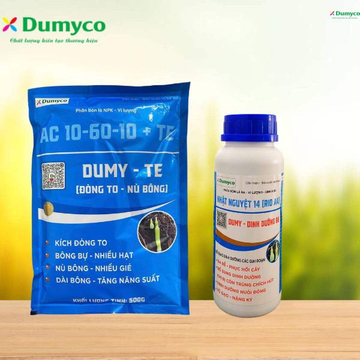 GIẢI PHÁP KÍCH ĐÒNG QUA LÁ LẦN 1 TRÊN LÚA, BỘ ĐÔI PHÂN BÓN LÁ DUMY-TE & DINH DƯỠNG B6