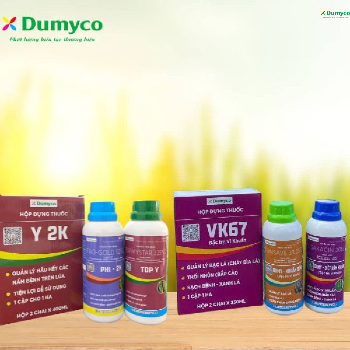 TUYỆT CHIÊU DIỆT SẠCH NẤM BỆNH, VI KHUẨN: NHANH-MẠNH-BỀN, SỰ KẾT HỢP CỦA BỘ ĐÔI VK67 & Y2K