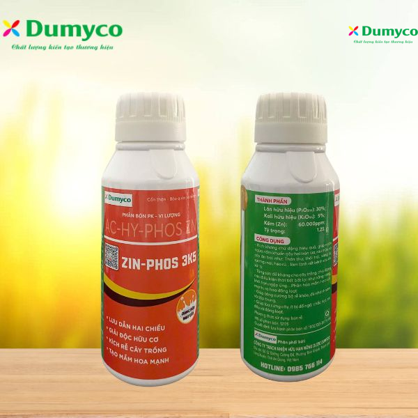 Zin-Phos 3K5 (sữa) - Ra rễ - giải độc