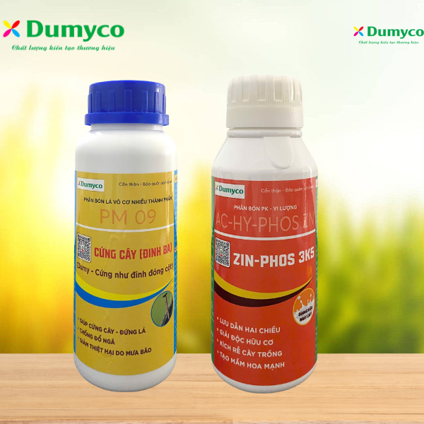 GIẢI PHÁP 3 CÂY ĐINH, CỨNG CÂY, ĐỨNG LÁ, DÀY LÁ- PHÂN BÓN LÁ CỨNG CÂY ĐINH BA & KẼM SỮA 3K5